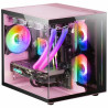 ATX Semi-tower Box Mars Gaming MC-VIEW Pink