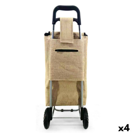 Shopping cart Confortime Jute 96 x 35 x 28 cm (4 Units)