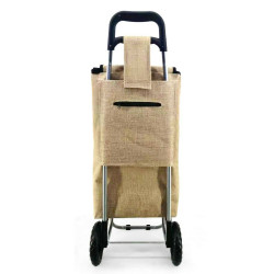 Shopping cart Confortime Jute 96 x 35 x 28 cm (4 Units)