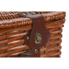 Basket DKD Home Decor Picnic Natural Blue wicker (40 x 28 x 20 cm)