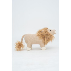 Fluffy toy Crochetts AMIGURUMIS MINI Brown Lion 45 x 27 x 16 cm