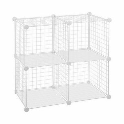 Shelves Confortime White Grille 4 compartments 35 x 35 cm (6 Units)