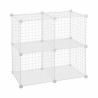 Shelves Confortime White Grille 4 compartments 35 x 35 cm (6 Units)