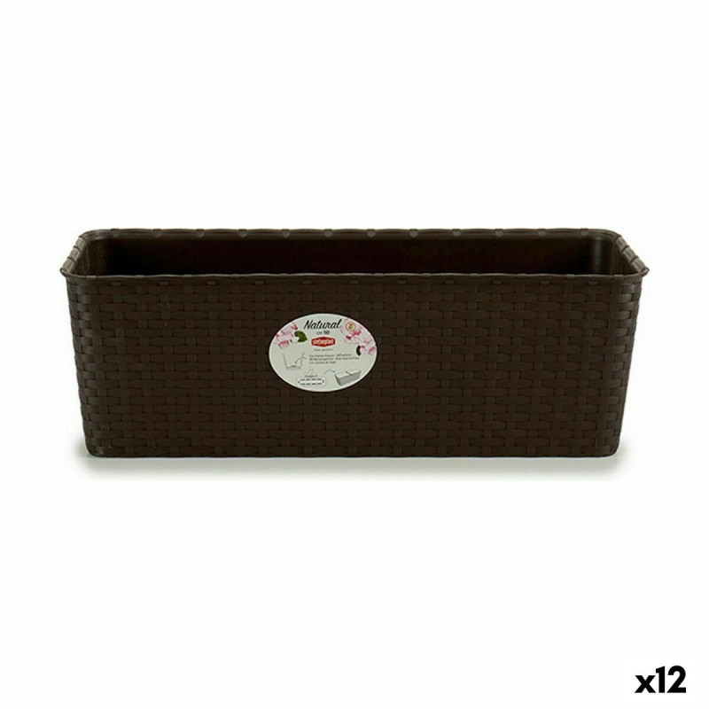 Planter Stefanplast Plastic 18 x 16 x 48,5 cm (12 Units)