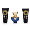 Women's Perfume Set Versace EDP Dylan Blue 3 Pieces