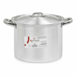 Casserole with Lid Silver Aluminium 31 x 20 x 24 cm (6 Units)