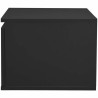 Nightstand Flow 48 x 40 x 30 cm Black