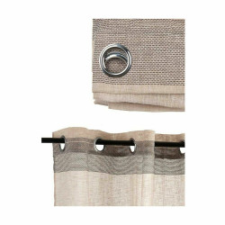 Curtain Beige Grey 140 x 0,1 x 260 cm (6 Units)