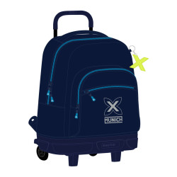 School Rucksack with Wheels Munich Nautic Navy Blue 33 X 45 X 22 cm