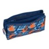 Triple Carry-all Hot Wheels Speed club Orange Navy Blue (22 x 12 x 3 cm)