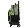 School Rucksack with Wheels Kelme Travel Black Green 33 X 45 X 22 cm