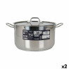 Casserole with Lid Quttin Hotel Steel ø 30 x 17 cm (2 Units)