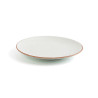 Flat plate Ariane Terra Ceramic Beige (Ø 18 cm) (12 Units)