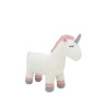 Fluffy toy Crochetts AMIGURUMIS MINI White Grey Unicorn 46 x 36 x 16 cm