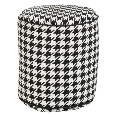 Pouffe Polyester 45 x 45 x 45 cm 100% cotton Houndstooth