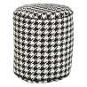 Pouffe Polyester 45 x 45 x 45 cm 100% cotton Houndstooth