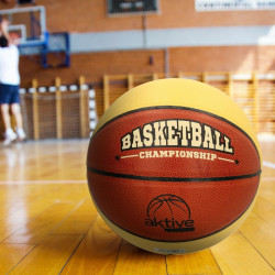 Basketball Ball Aktive 5 Beige Orange PVC 6 Units