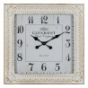 Wall Clock White Iron 60 x 60 x 6,5 cm