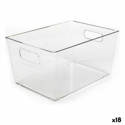 Multi-purpose basket Dem Transparent 29,5 x 21 x 15 cm (18 Units)