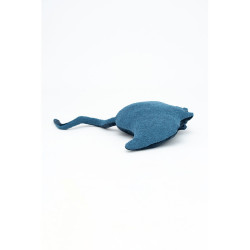 Fluffy toy Crochetts OCÉANO Dark blue Manta ray 67 x 77 x 11 cm