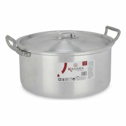 Casserole with lid Silver Aluminium 6,5 L 35 x 16 x 28 cm (6 Units)