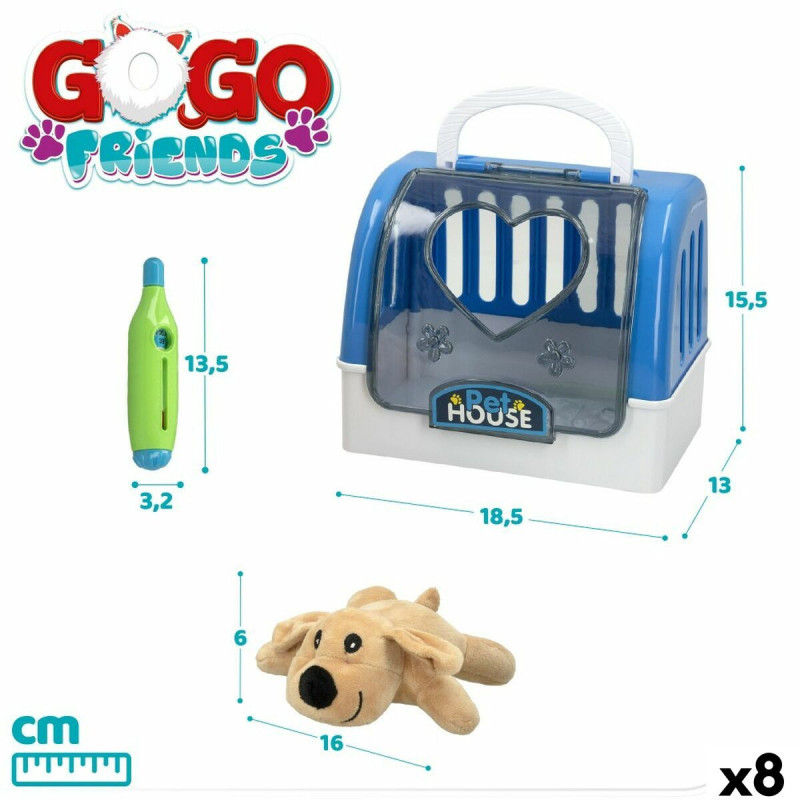 Plush Pet GoGo Friends 18,5 x 15,5 x 13 cm (8 Units)