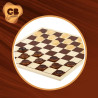 Chess and Checkers Board Colorbaby Wood Metal (6 Units)