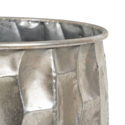 Planter Silver Iron 39 x 39 x 51 cm