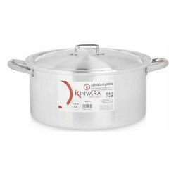 Casserole with lid Silver Aluminium 12,5 L (3 Units)