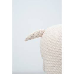 Fluffy toy Crochetts AMIGURUMIS MINI White Elephant 48 x 23 x 22 cm