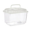 Fish tank With handle Medium White Plastic 3 L 17 x 16 x 24 cm (12 Units)