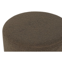 Footrest DKD Home Decor Brown Black Polyester MDF Wood 41 x 41 x 46 cm