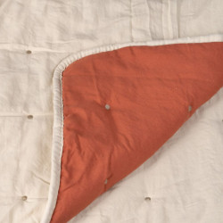 Bedspread (quilt) Beige Dark Red 180 x 260 cm