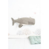 Fluffy toy Crochetts OCÉANO Grey Whale 29 x 84 x 14 cm