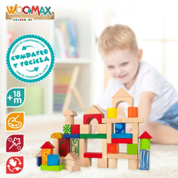 Construction set Woomax 50 Pieces (6 Units)