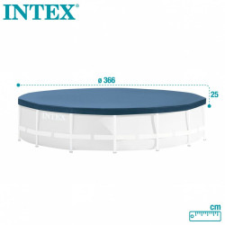 Swimming Pool Cover Intex 28031 METAL FRAME 366 x 25 x 366 cm