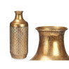 Vase Golden Metal 16 x 42 x 16 cm (4 Units) With relief