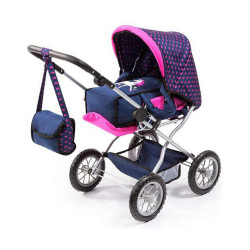 Doll Stroller Reig Big Combi Blue Pink