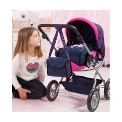 Doll Stroller Reig Big Combi Blue Pink