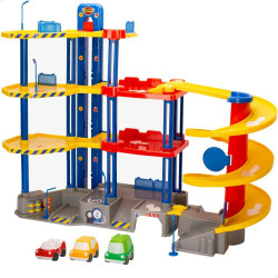 Car park with Cars Motor Town 4 levels 70 x 55 x 28 cm (2 Units)