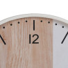 Wall Clock White Natural Wood 60 x 60 x 5,5 cm