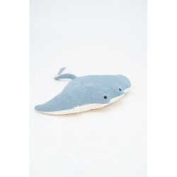 Fluffy toy Crochetts OCÉANO Light Blue Manta ray 67 x 77 x 11 cm