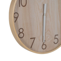 Wall Clock Natural Wood 60 x 60 x 5,5 cm