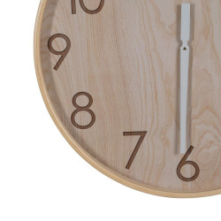 Wall Clock Natural Wood 60 x 60 x 5,5 cm