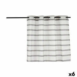 Curtain Stripes Grey 140 x 0,1 x 260 cm (6 Units)