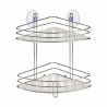 Corner Shelves For shower Transparent Chrome Plastic 26,9 x 26,5 x 19,8 cm (6 Units)