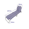 Sun-lounger Marbueno Stripes Blue White 187 x 24 x 55 cm