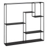 Shelves 70 x 13 x 70 cm Black Metal