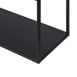 Shelves 70 x 13 x 70 cm Black Metal