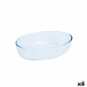 Oven Dish Pyrex Classic Vidrio Transparent Glass Oval 26 x 18 x 7 cm (6 Units)